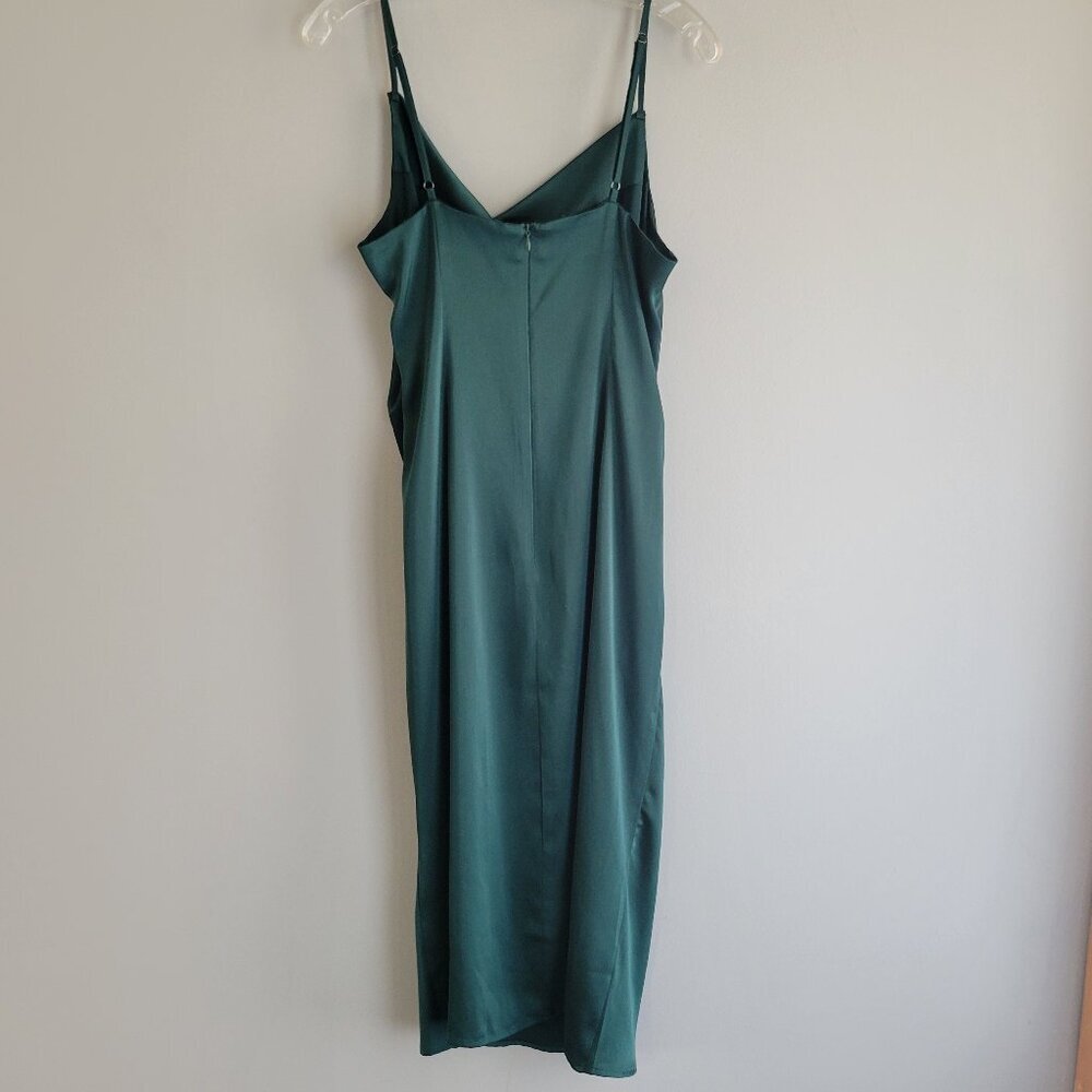 Re:Named Emerald Raya Satin Slip Dress - Picture 4 of 10